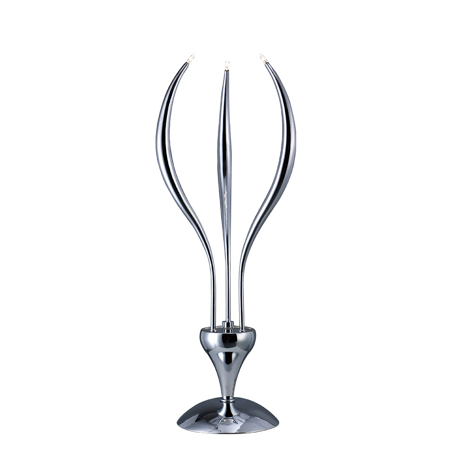 Llamas Polished Chrome Table Lamps Diyas Designer Table Lamps